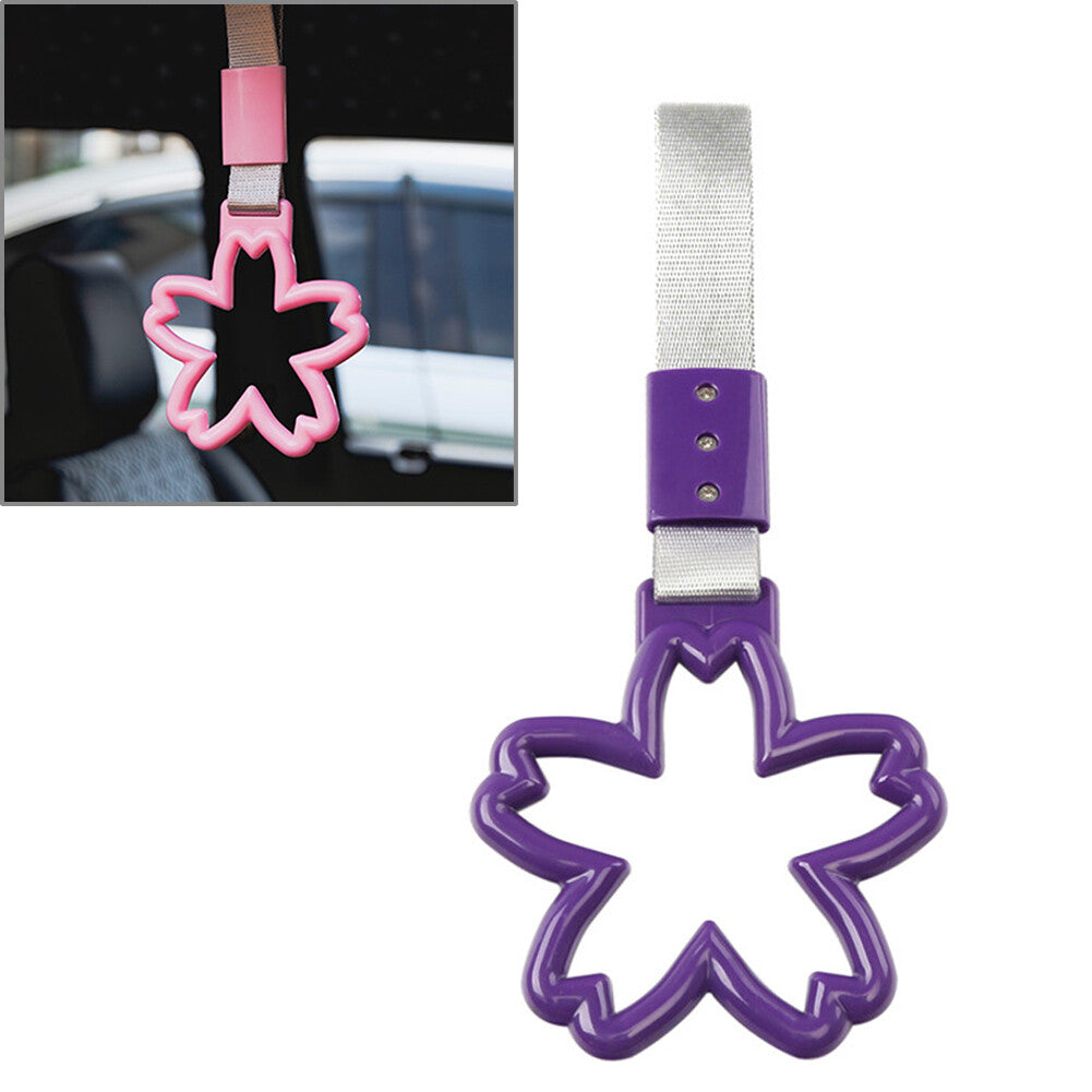 Ring Train Bus Handle Hand Strap Drift Charm Tools Sliver+purple Cherry Shaped