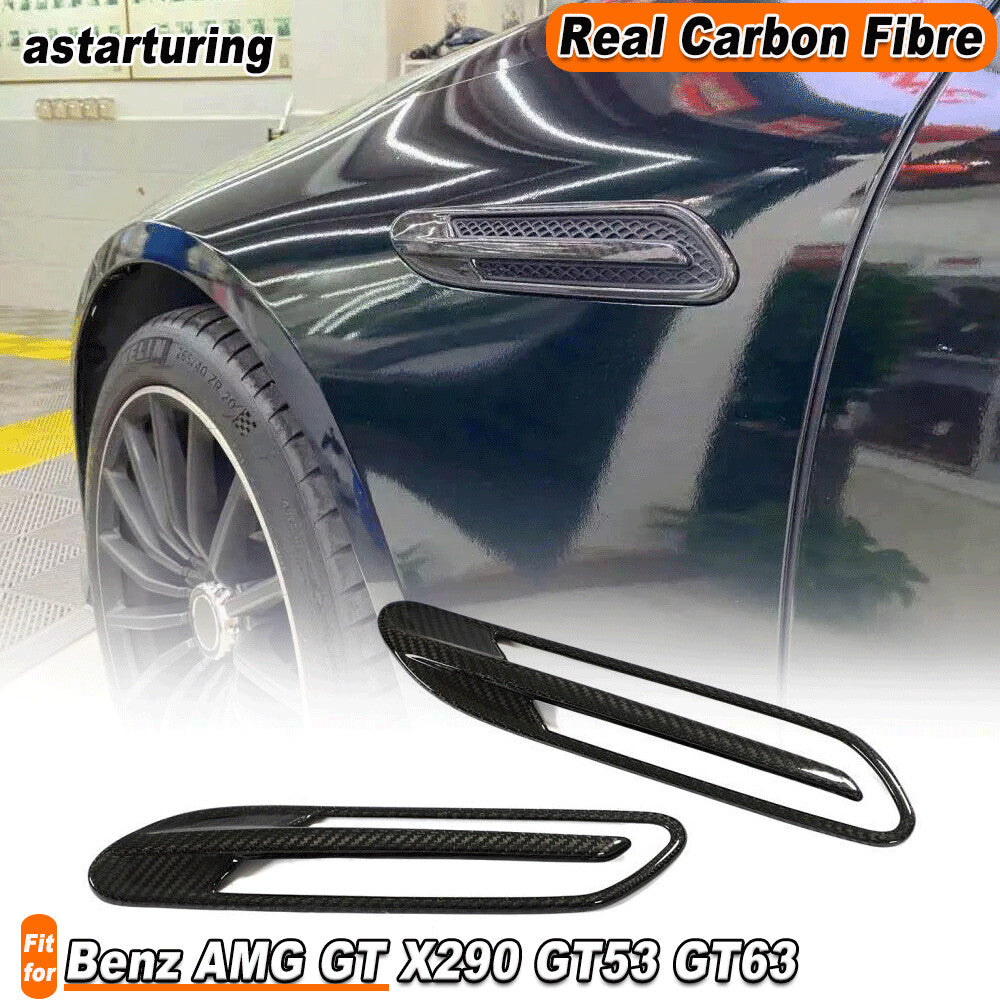 Carbon Fiber Side Bumper Fender Air Vent Fit for Benz GT X290 GT53 GT63 2019