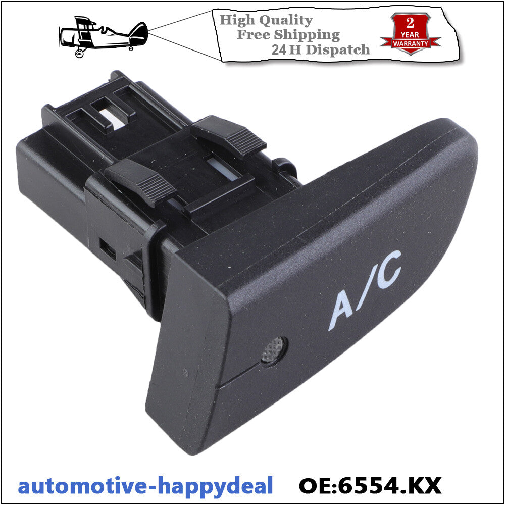 2X for Peugeot 107 for Citroen C1 for Toyota Aygo Air Condition AC Switch Button 6554KX