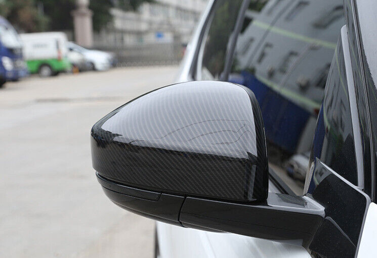 for Range Rover Velar 18-23 Carbon Look Side Rear View Mirror Cap Cover Trim 2X