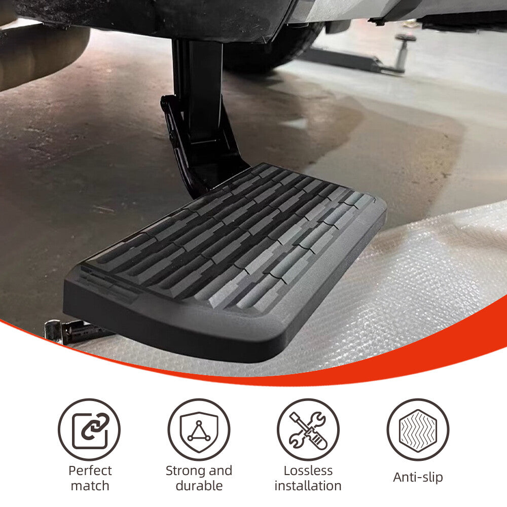 Rear Bumper Side Bed Step Retractable Bed Step for Ford F250 F350 F450 2017-2022