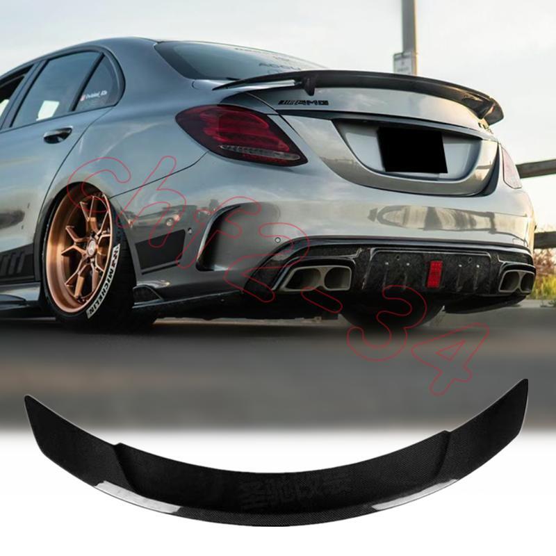 Suitable for Mercedes-Benz C-Class W205 Sedan 2015 - 2020 RT style rear tailgate boiler wing lip