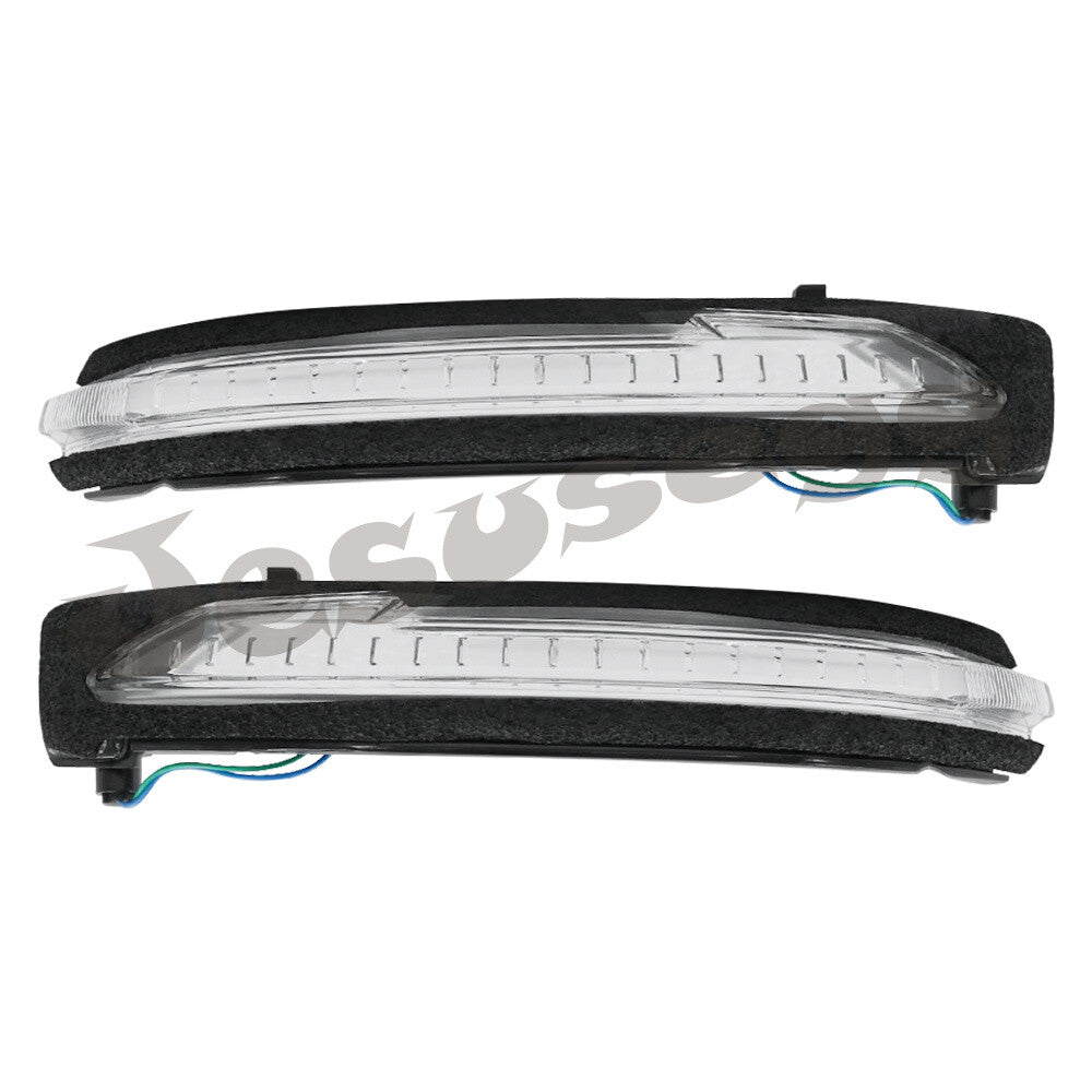 2 x Exterior LHRH LED Wing Mirror Indicator Lens 12V for Nissan Qashqai for X-Trail