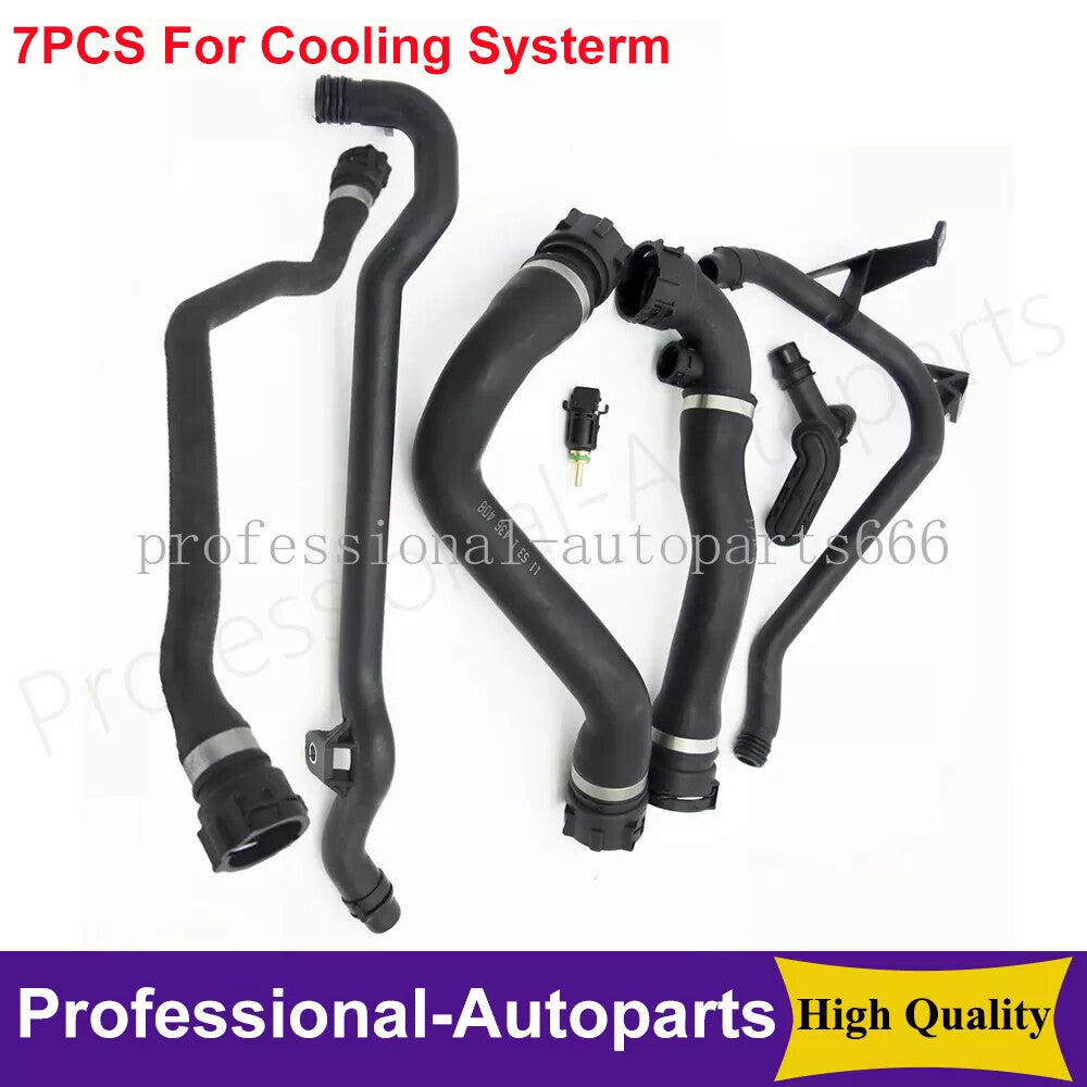 7-piece cooling system radiator hose kit for BMW 98-06 E46 320i 323i 325i