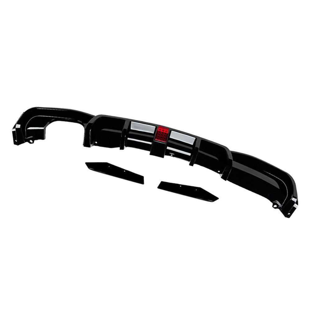 Rear Bumper Protector Spoiler Lip w/light Fit for BMW 3 Series F30 F31 M Sport 12-19
