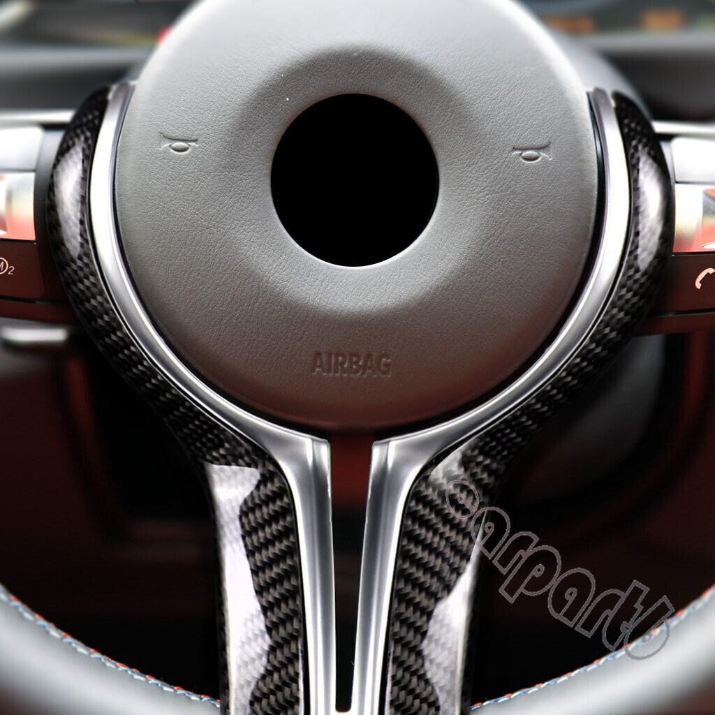 New Carbon Fiber Steering Wheel parts Fit for BMW M2 M3 M4 M5 X5 F80 F82 Trim Cover