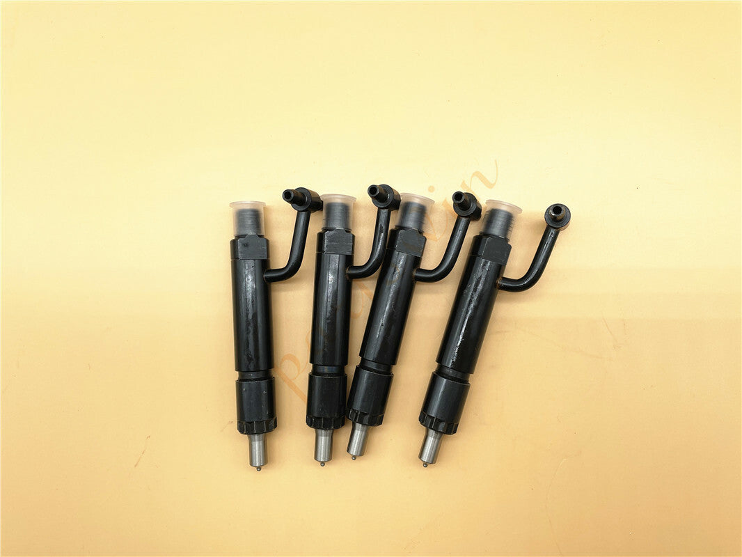 4-pack of new fuel injectors for Yanmar and Komatsu engines 4D84E, 4D88E, and 4TNE88