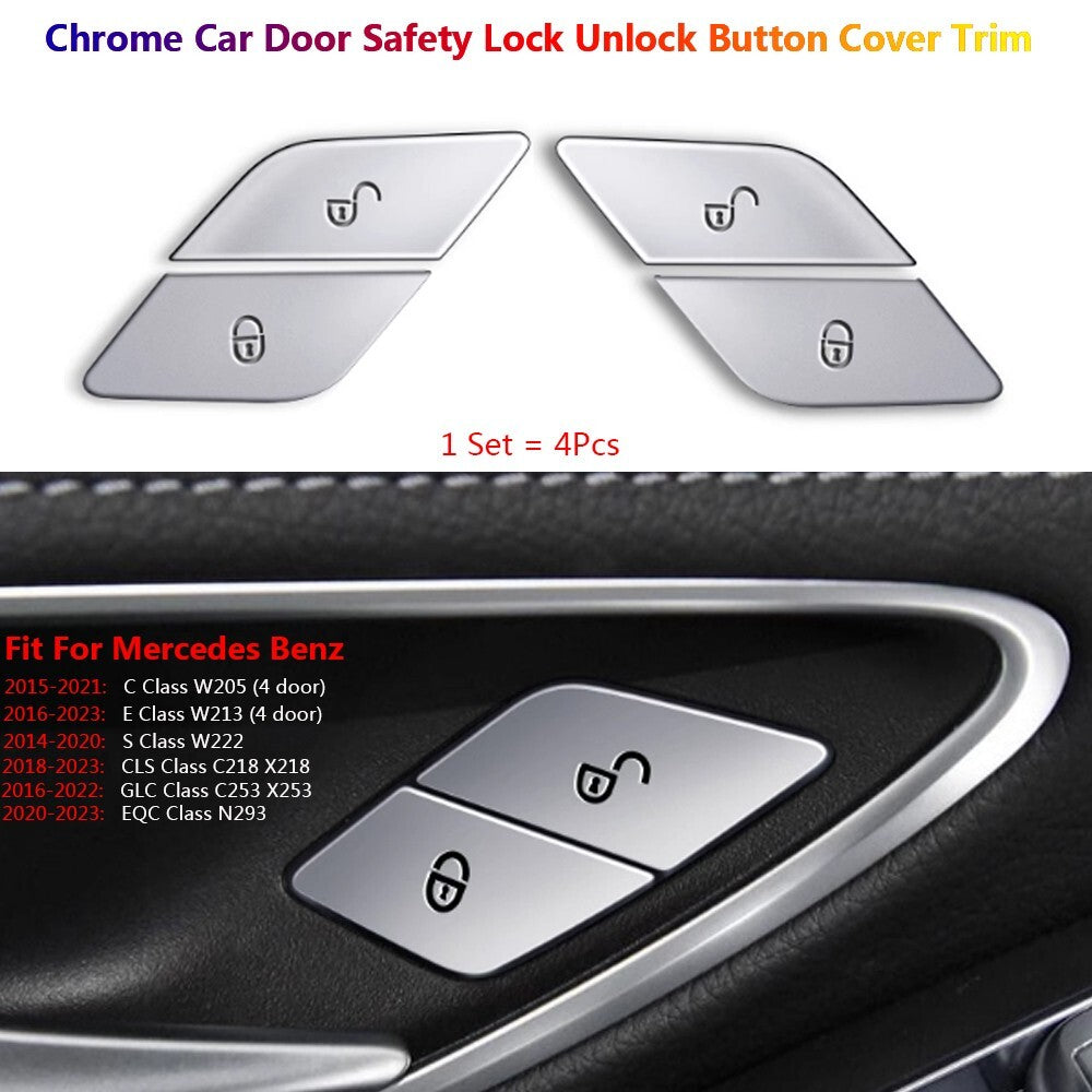 for Mercedes-Benz W205 W213 W222 CLS C218 GLC X253 EQC400 Door Lock Switch Cover