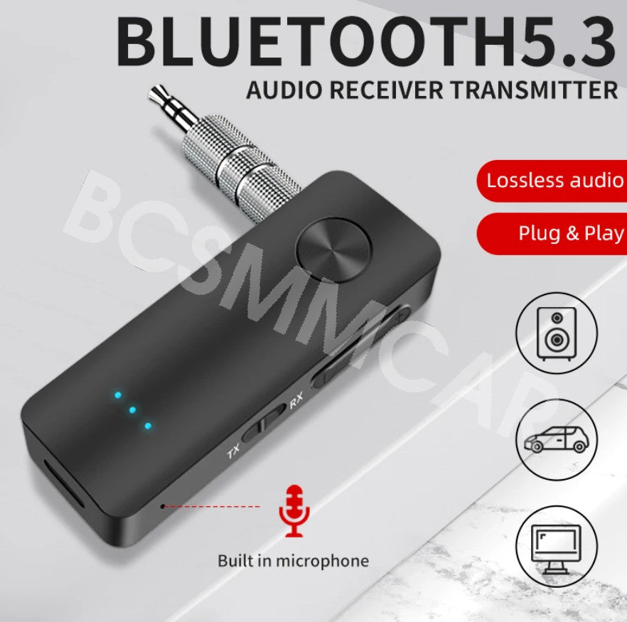 USB Bluetooth 5.3 Transmitter Receiver Adapter Wireless For PC Car Speak Kit