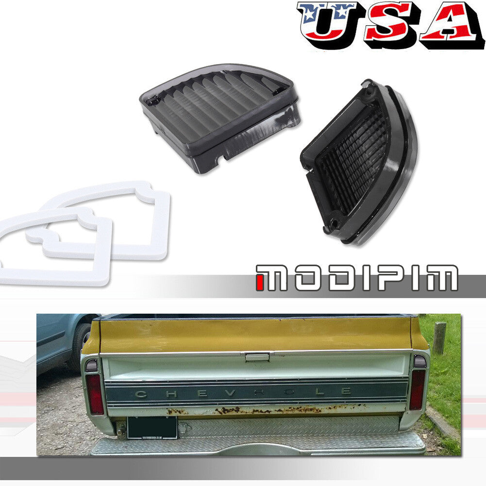 Smoked spare taillight lens kit for 1968-1972 for Chevrolet for GMC C10 pickup trucks.
