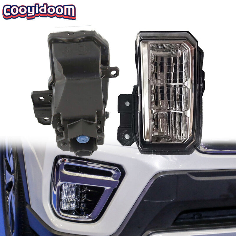 1 Pair Car LED DRL Fog Light Auto Bumper Lamp for Subaru Forester SK 2019-2011