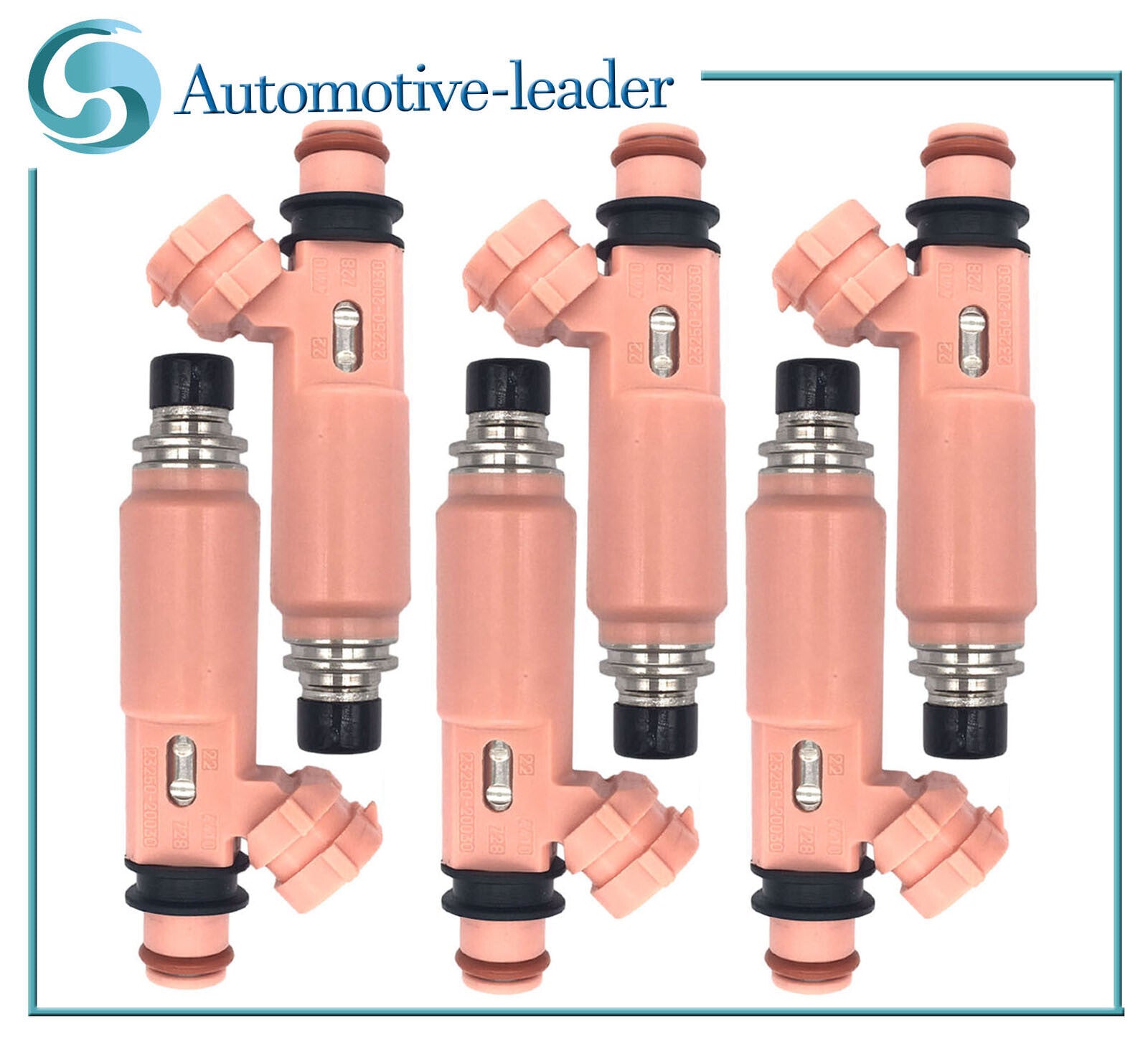 6Pcs Fuel Injectors 23250-20030 for Toyota for Camry 3.0L Solara for Lexus RX400h 3.3L