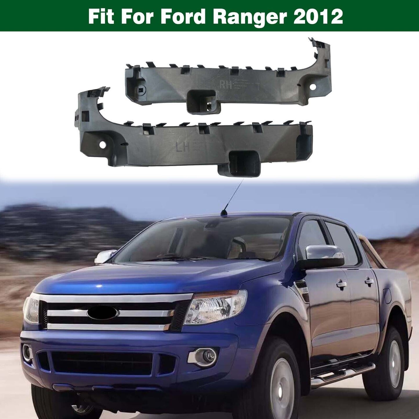 Right Left Side Front Bumper Retainer Brackets Support for Ford Ranger 2012-2015