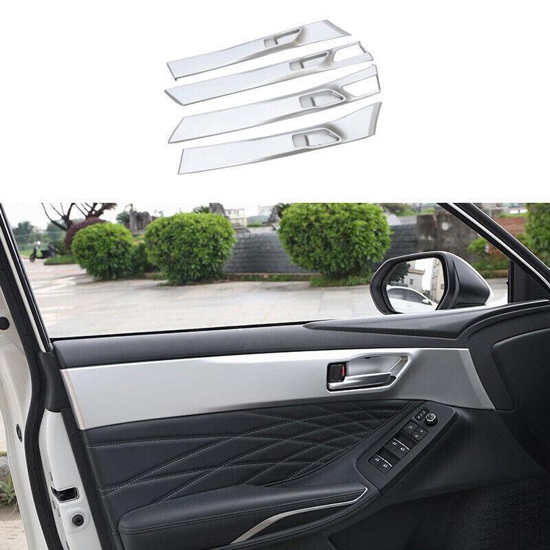 Matte Silver Interior Door Panel Cover Trim 4pcs Fit for Toyota for Avalon 2019-2021