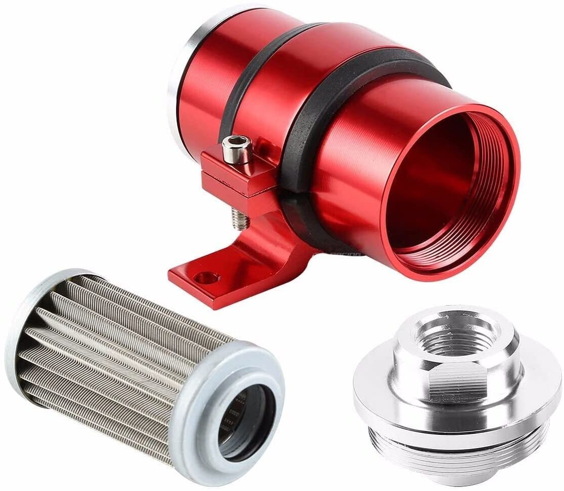 Universal red 10-micron blank fuel/gasoline filter holder