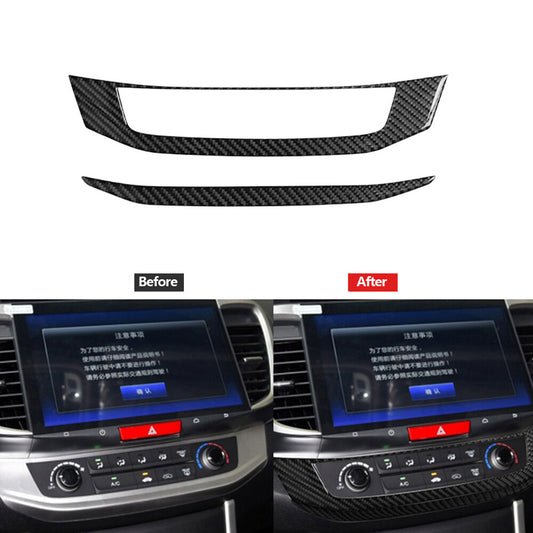 Carbon Fiber AC Panel Decorative Trim Cover Type B for Honda Accord 2013-2017