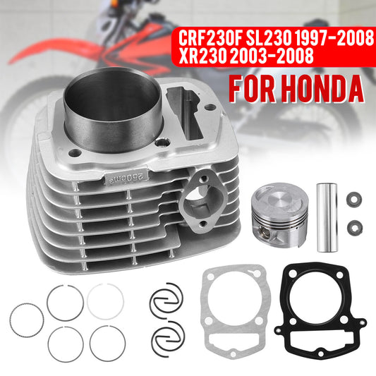 Large bore cylinder piston gasket kit for Honda CRF230F SL230 XR230 engine 65.5 mm