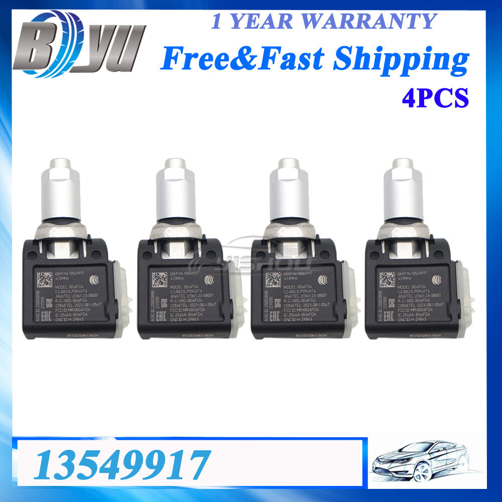 4x 13549917 New TPMS Tire Pressure Sensor for Buick Enclave I for Chevrolet Traverse
