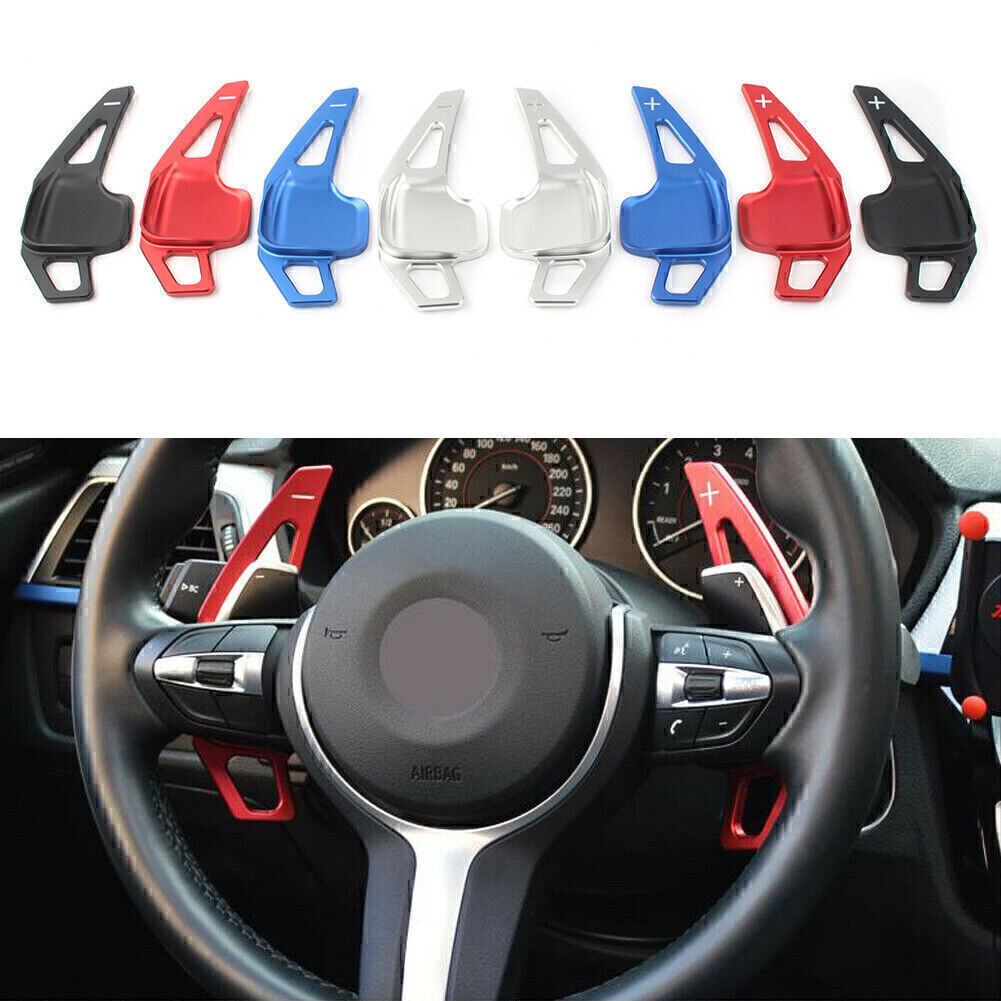 2x Car Steering Wheel Shift Paddle Blade Shifter Extension Fit for BMW 3 5 Series RT