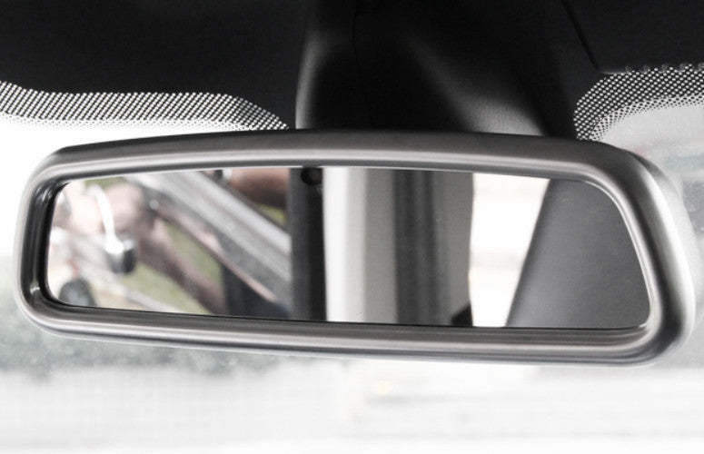 1X Matte Silver Inner Rear View Mirror Frame Trim For Discovery Sport 2015-2019