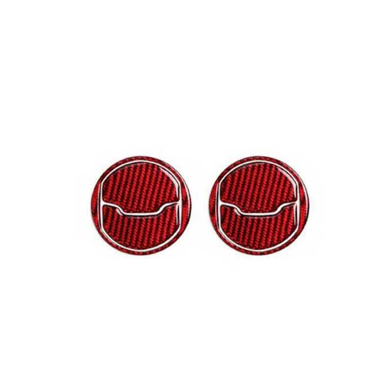for Ford for Mustang for Shelby 2015-22 Red Carbon Fiber Middle Console Air Outlet Vent