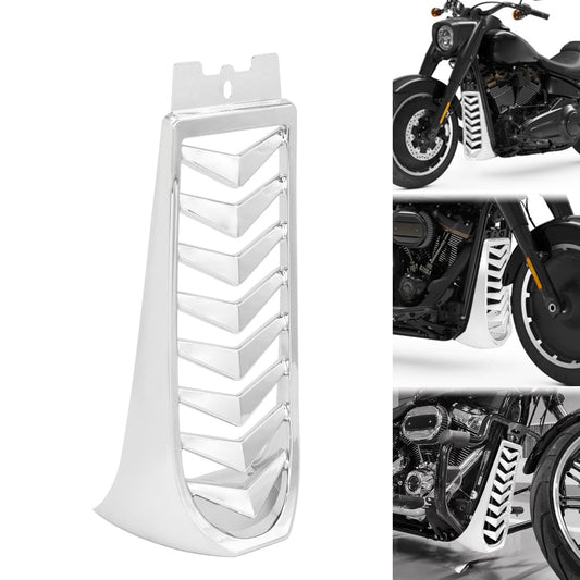 Chrome Chin Fairing Spoiler Lower Radiator Cover for Harley Street Fat Bob 18-23
