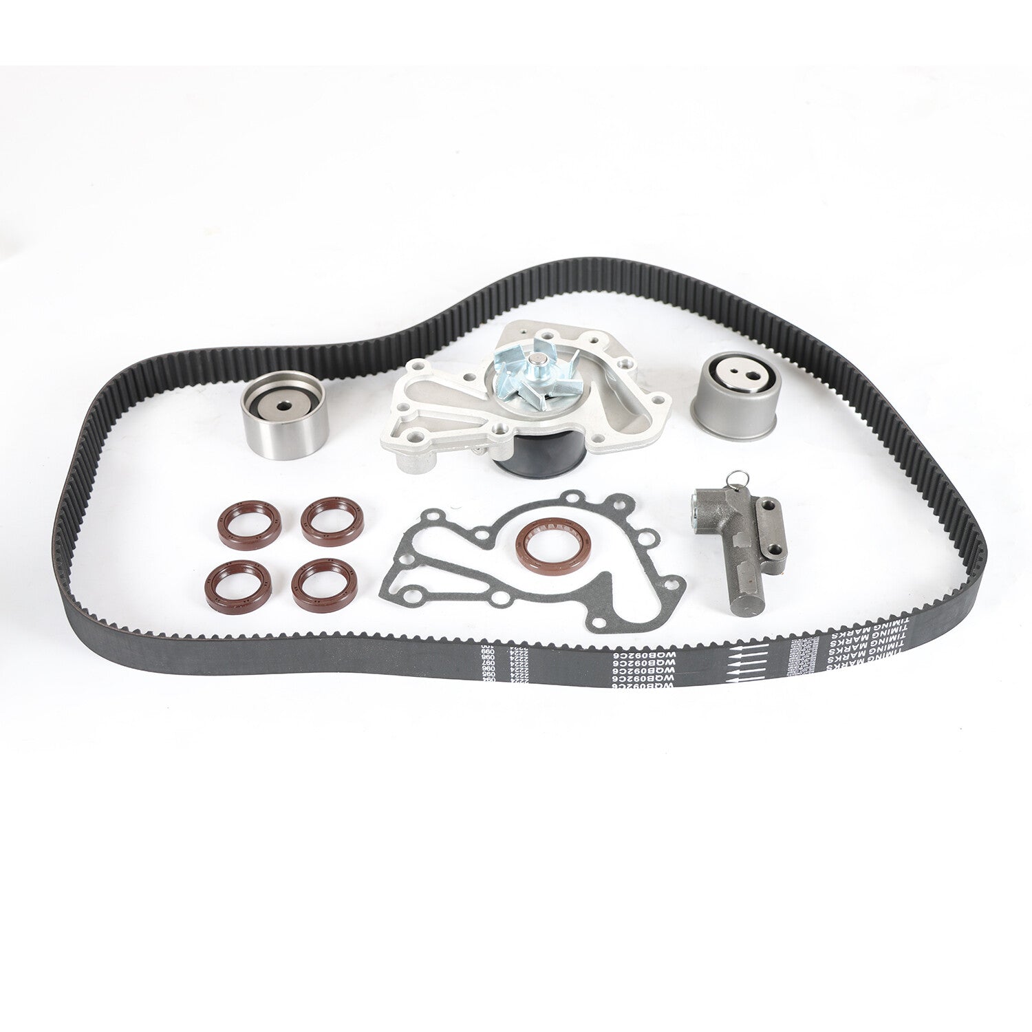 Timing Belt Water Pump Set V-Belt Hydraulic Tensioner for Hyundai for Kia 2.5L/2.7L