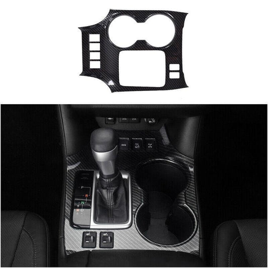 for Toyota Highlander 2014-2019 Carbon Fiber Print Console Gear Shift Panel 1pcs