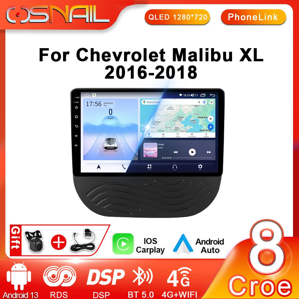 Android Car Radio for Chevrolet Malibu XL 2016-18 Stereo Video Player Stereo GPS