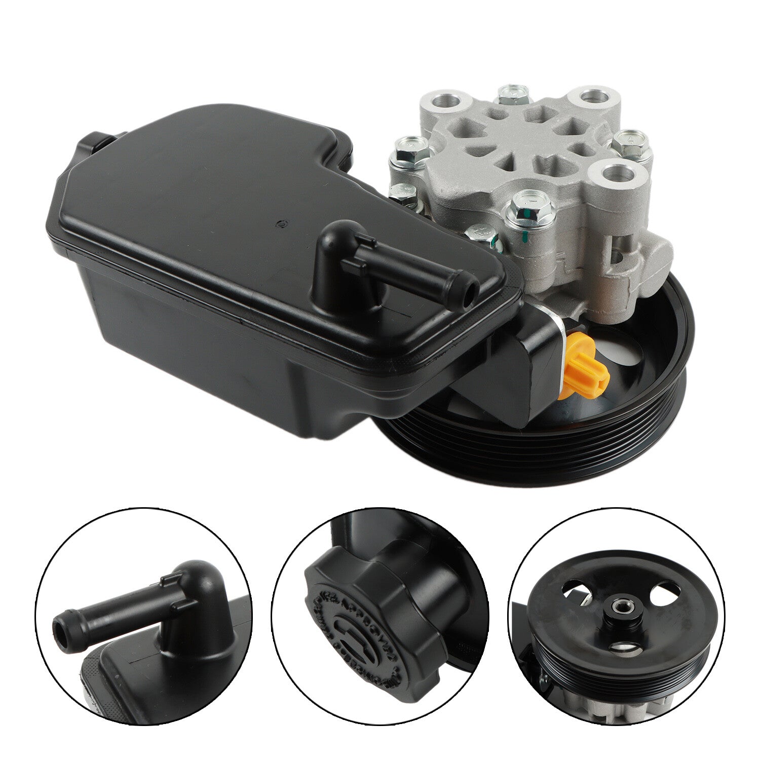 Power Steering Pump w/ Reservoir  Pulley for Dodge Dakota 2005-2007 3.7L 4.7L