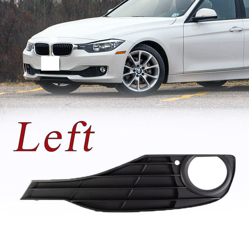 1PCS Left for BMW 320i 328d 2012-15 Front Textured Black Fog Light Bezel