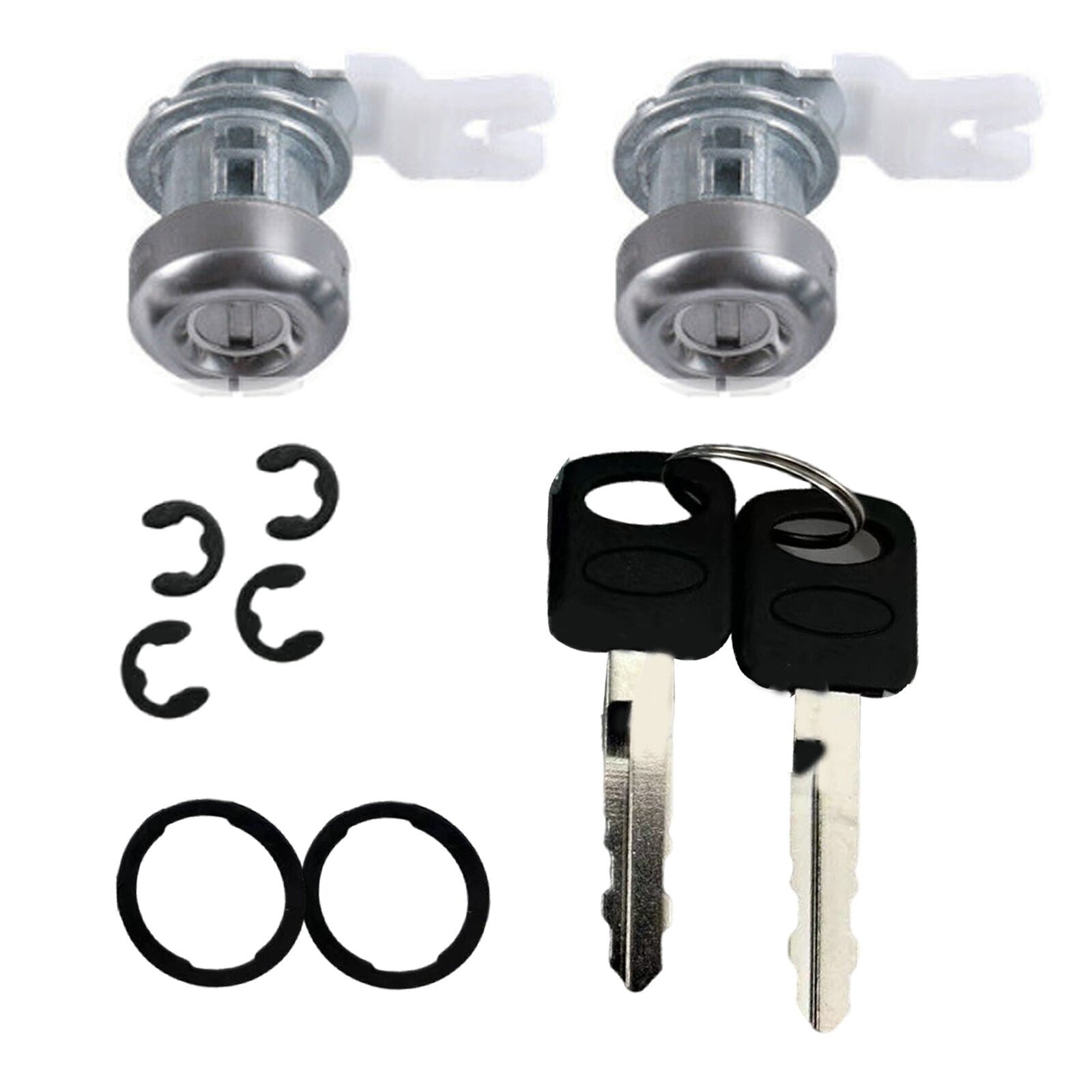 Door Lock Cylinder Keys fit for Ford F150 F250 F350 Super Duty 7C3Z1521990A AT