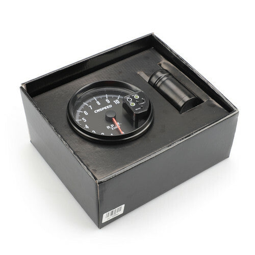 7-color backlit LED 11K RPM tachometer + shift light, black, 5-inch/120mm