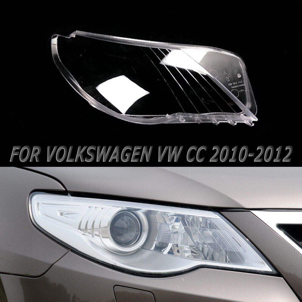 Fit for Volkswagen for VW CC 2010-2012 Replace Auto Right Side Headlight Lens Cover