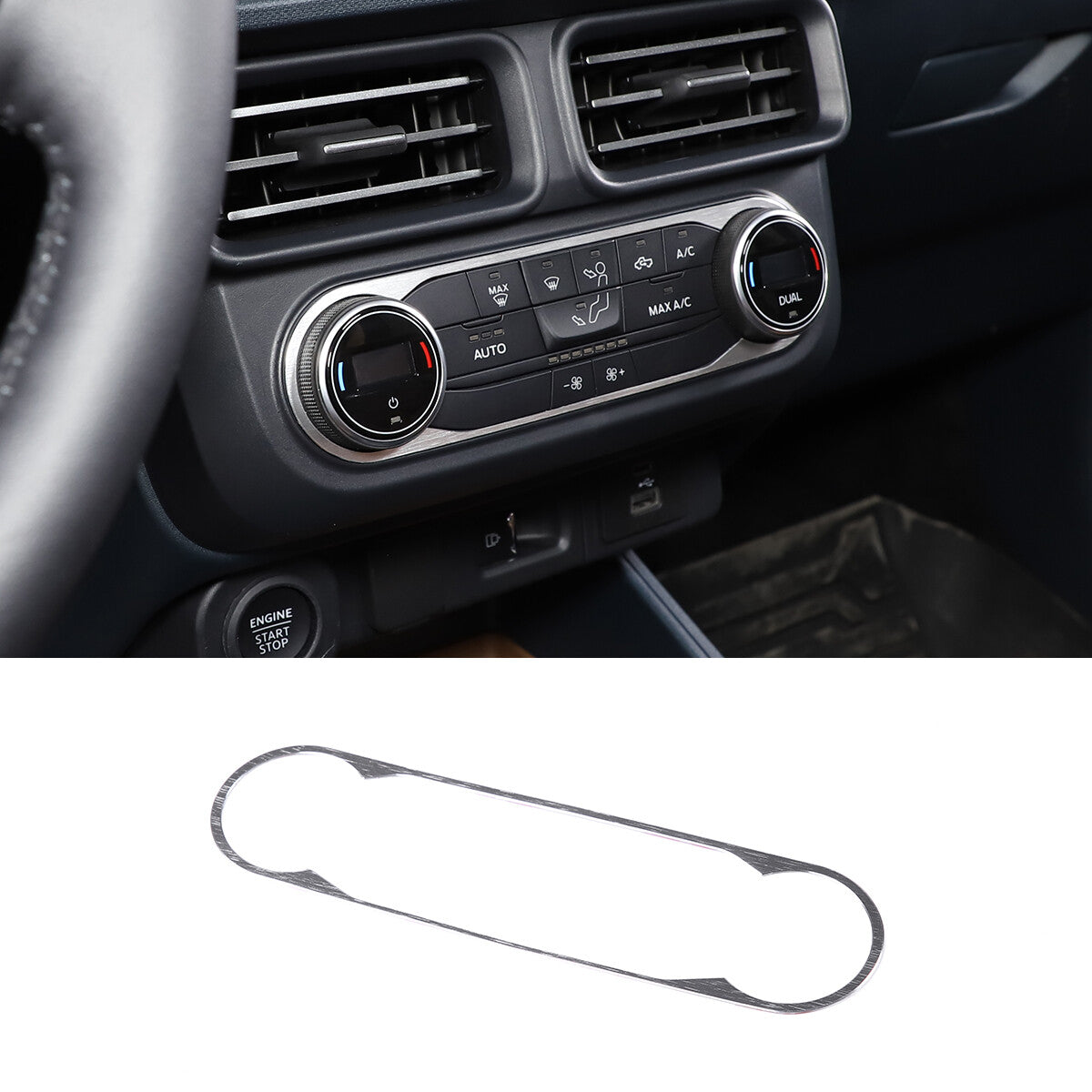 2-Pack Silver Fog Light Decorative Bezel Cover Ring for External Use on for Hummer H2 2003-09 USA