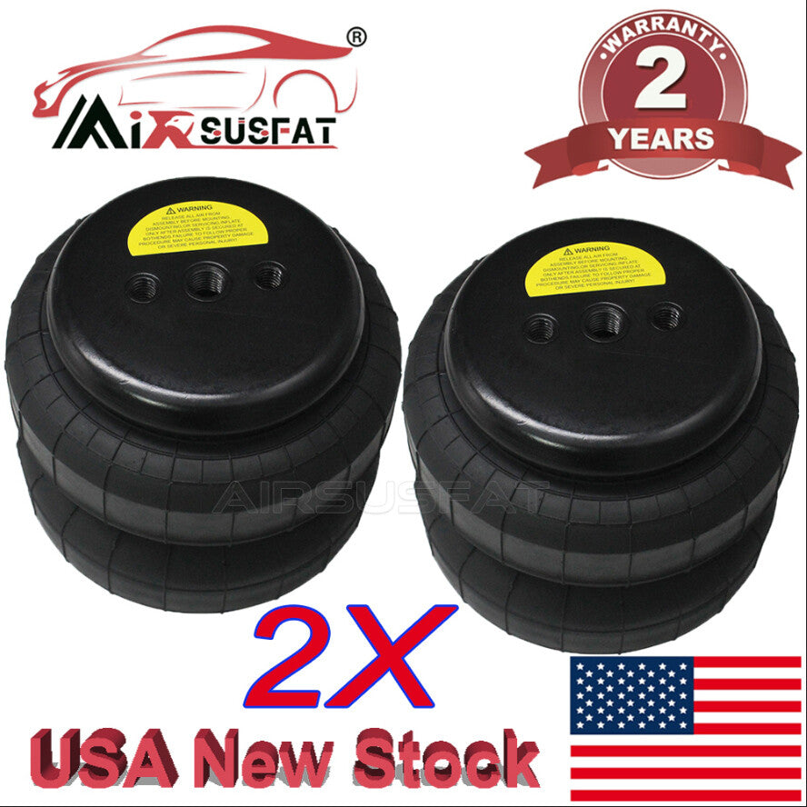  2X For Firestone W01-358-6955 Contitech Air Suspension Spring Bag
