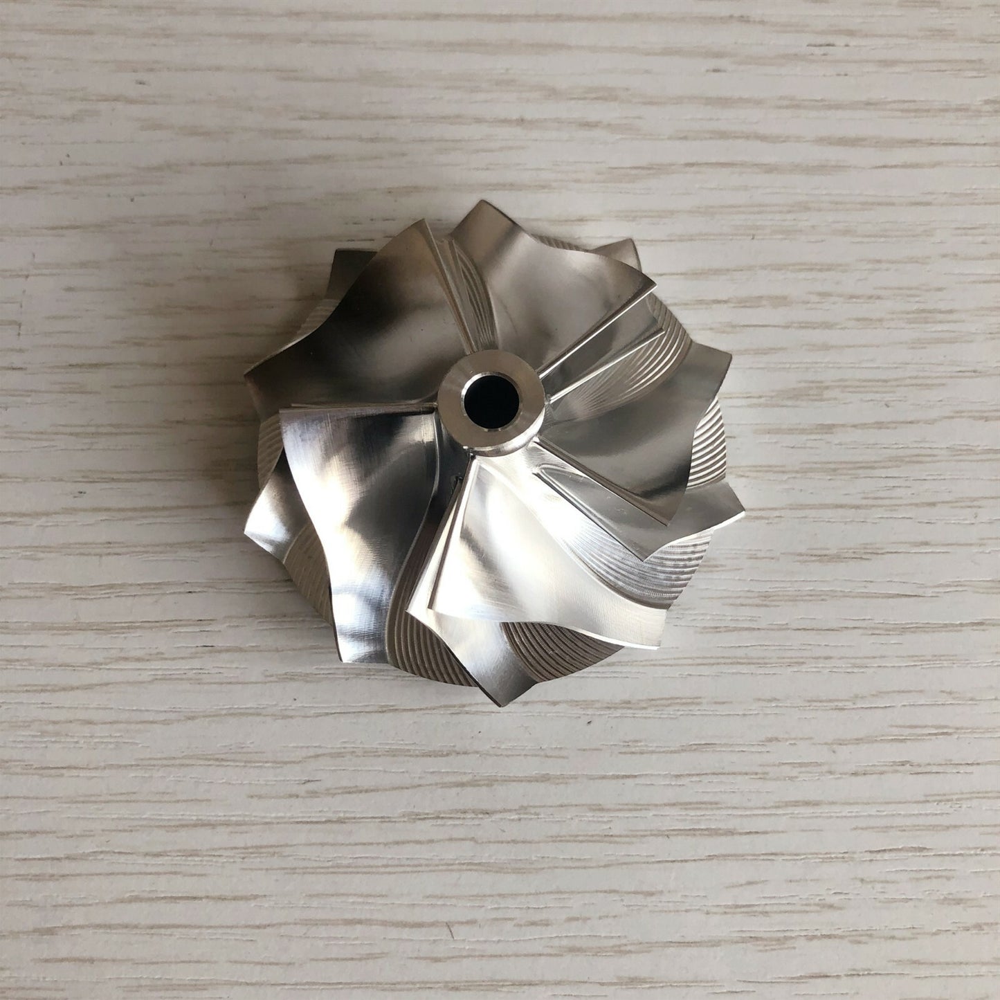 TB25 46.52/60.13mm 5+5blades performance billet compressor wheel