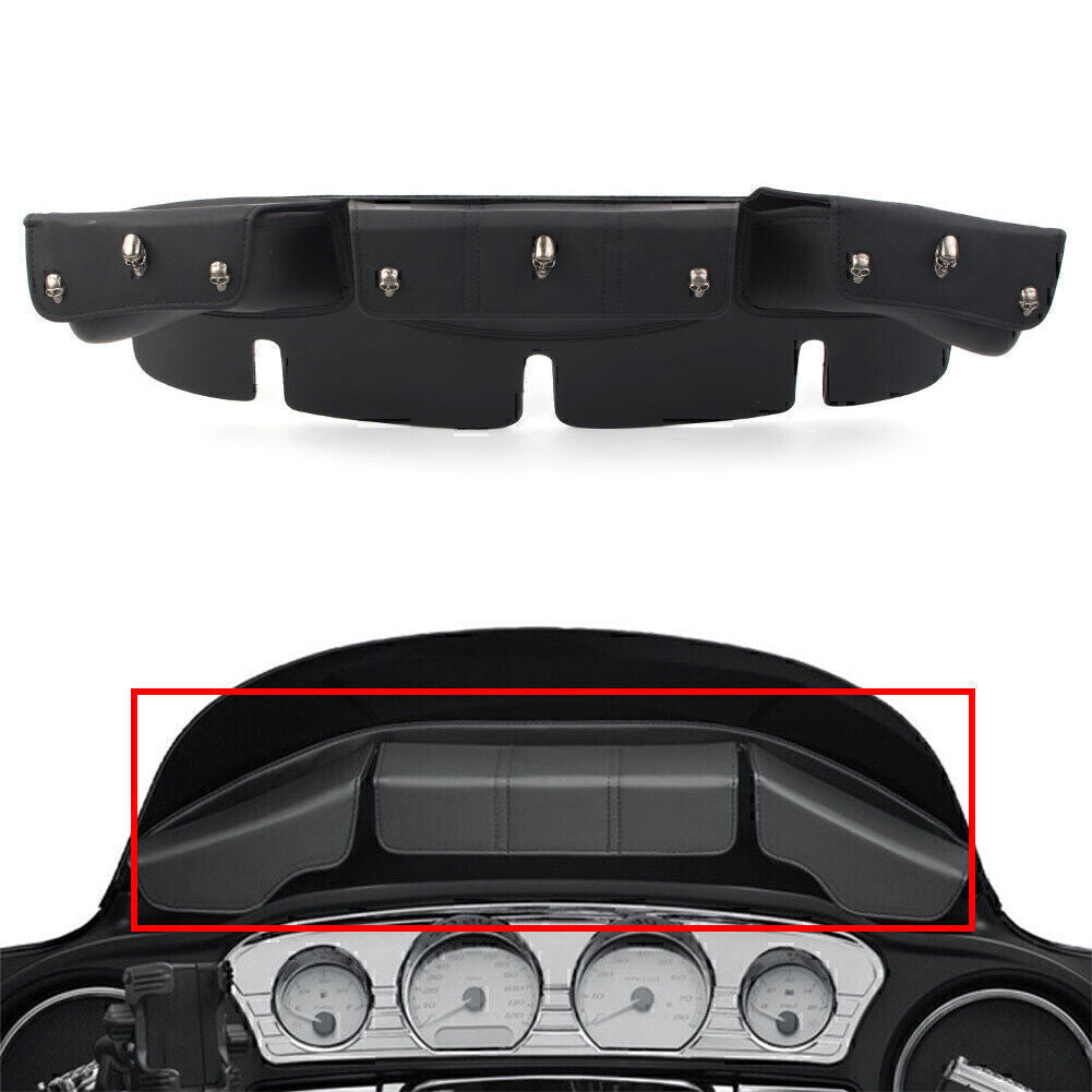 Motorcycle Black Front Wind Fork Air Deflector for Harley Touring 1996-2013 12