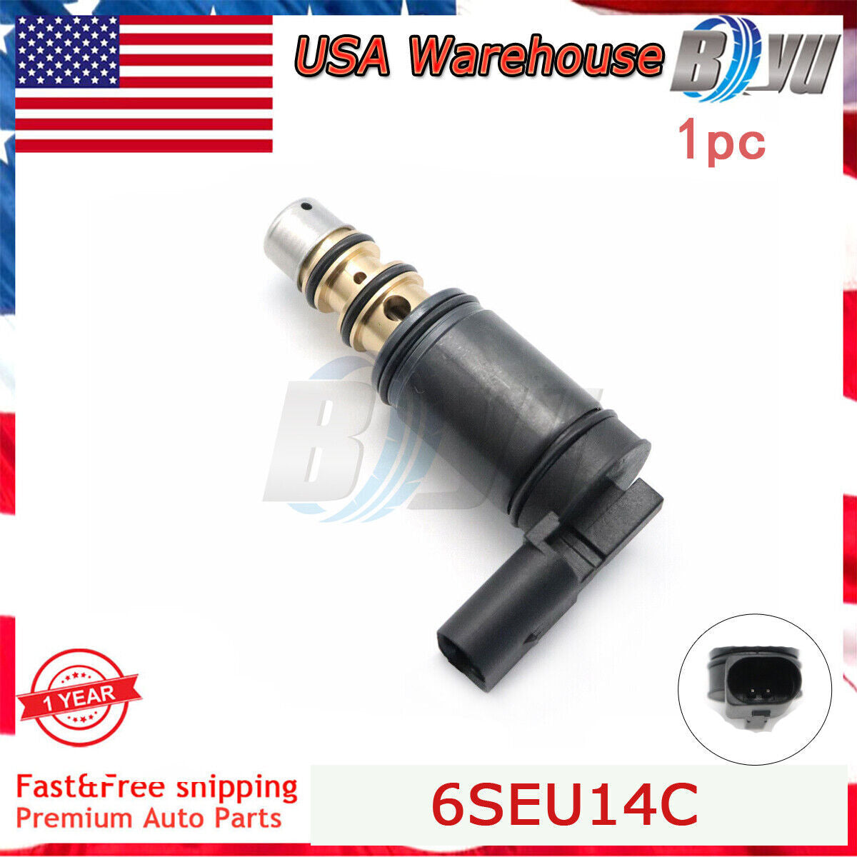 6SEU14C New A/C Compressor Solenoid Valve 7SEU16C for VW MK5 MK6 for Jetta for Passat US