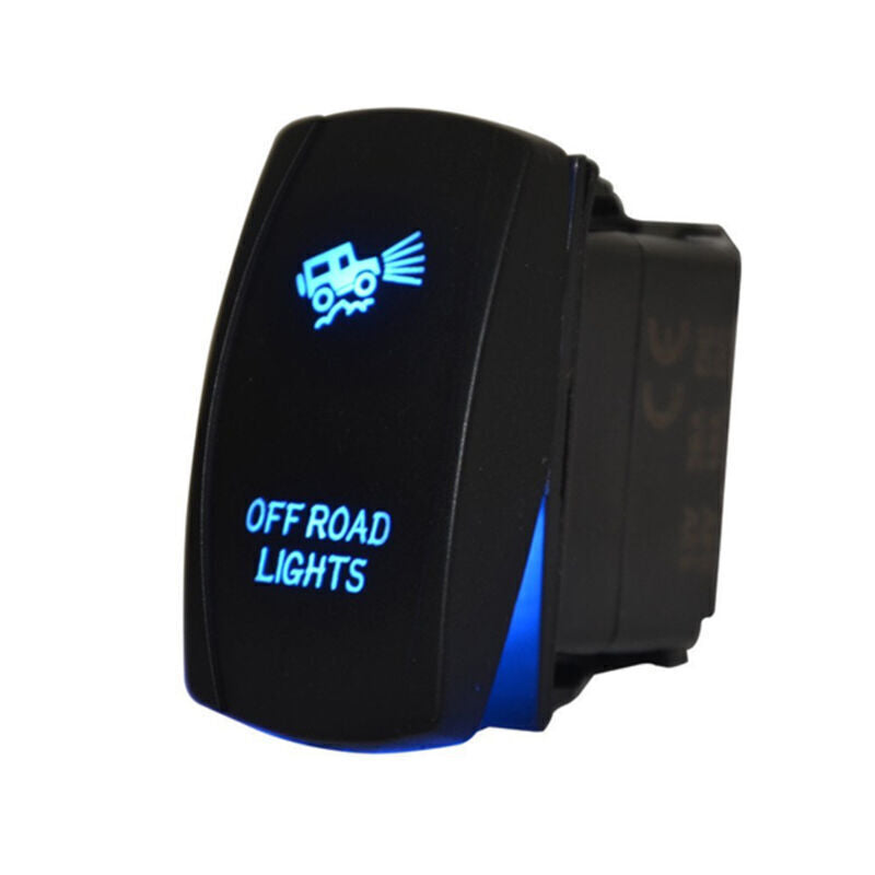 Laser Rocker Switch Backlit Car 4x4 Offroad Driving Light Bar 5Pins On-Off 20A