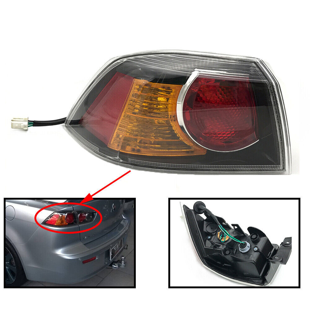 Tail Light Lamp Left Driver Side Fits for Mitsubishi Lancer 2013 2014 2.0L 2.4L