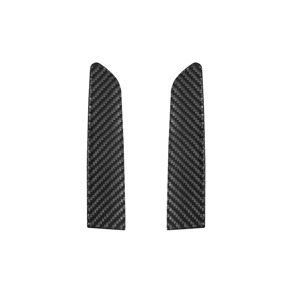 2Pcs Carbon Fiber Front Door Panel Down Sticker Cover for KIA Sedona 2015-2016