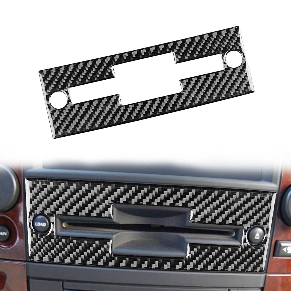 Carbon Fiber Radio CD Player Panel Cover Trim for Cadillac CTS 2003-2007 2006