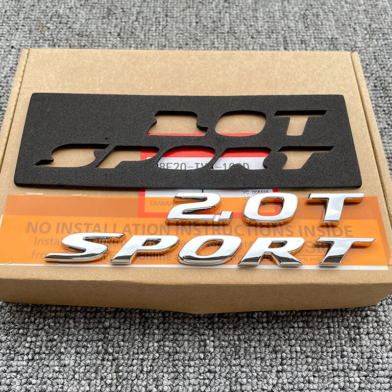 for HONDA 2018 ACCORD 4DR SPORT REAR TRUNK 2.0T SPORT CHROME EMBLEM