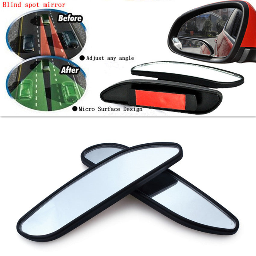 Car Wide Angle Auxiliary Rear Mirrors Side RearView 2x Blind Spot Convex Mirror