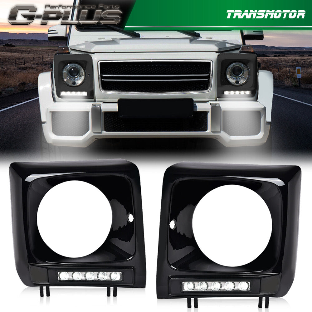 Black White Water G500 LED DRL