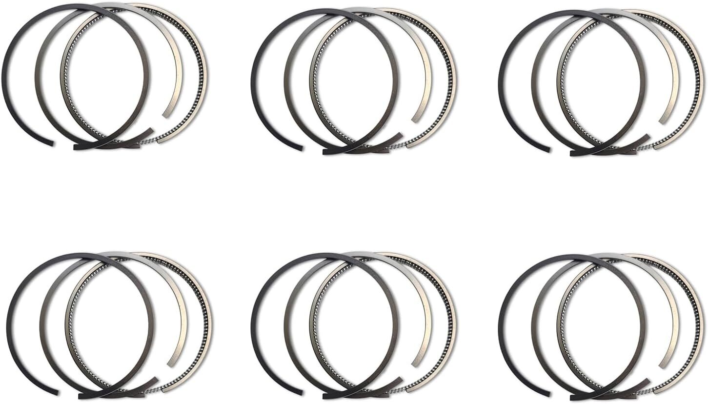 6pcs 6D125E Piston ring 6150-32-2030 for Komatsu 6D125E 6D125E-1 Engine