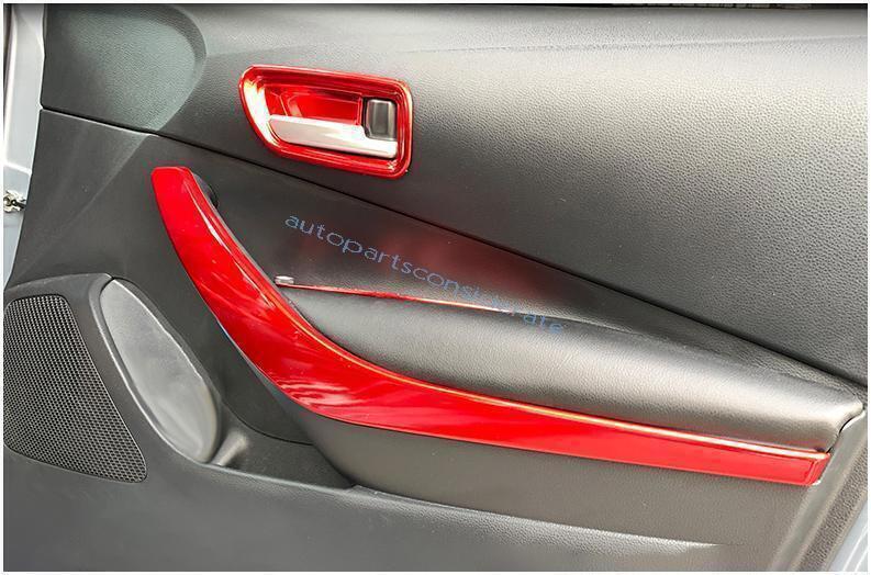 for Toyota for Corolla 20-2024 ABS Red Inner Door Handle Bowl Moulding Cover Trim 4X