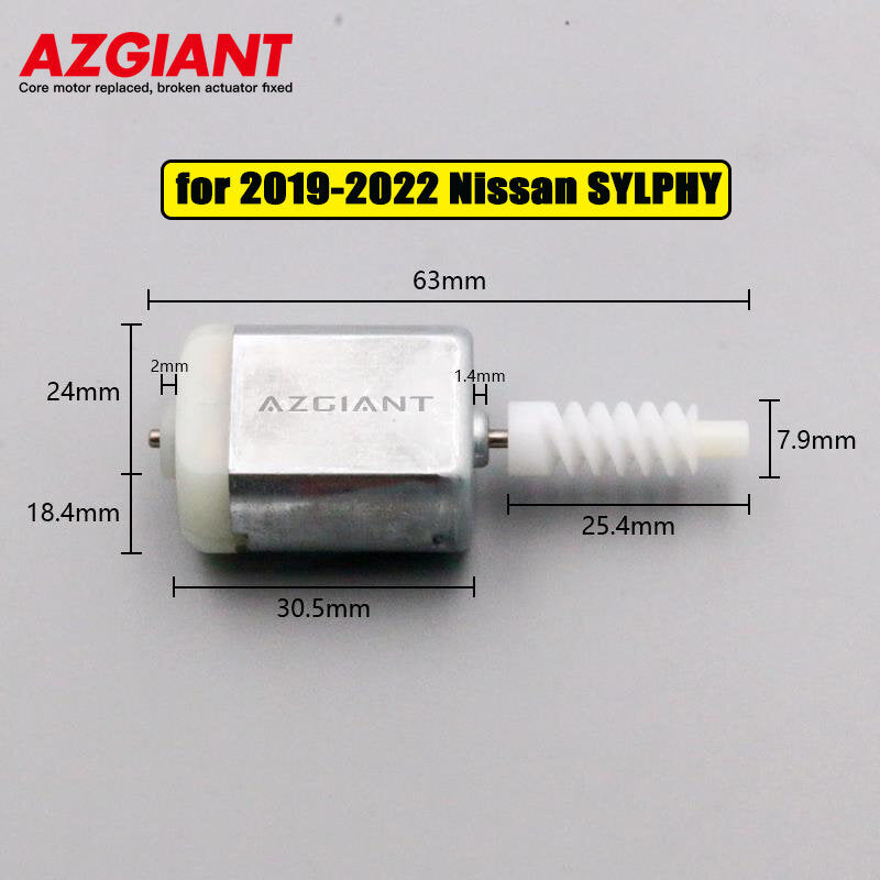 Repair of 12V central door lock actuator motor for Nissan Sylphy mk2 (2006-2011).