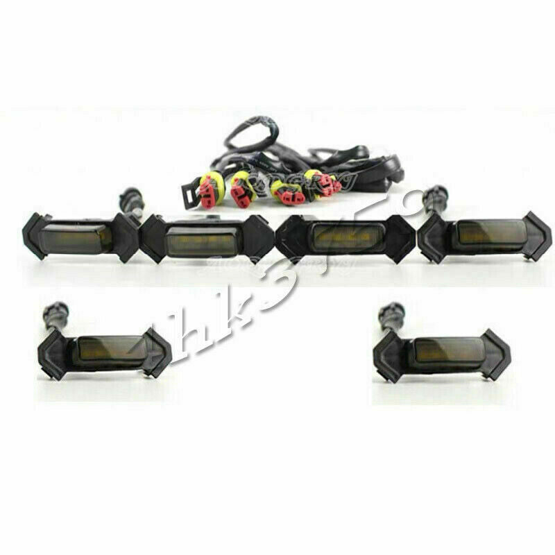 for Mitsubishi Pajero V97 93 smoke Style Front Grill LED Marker Light Kit